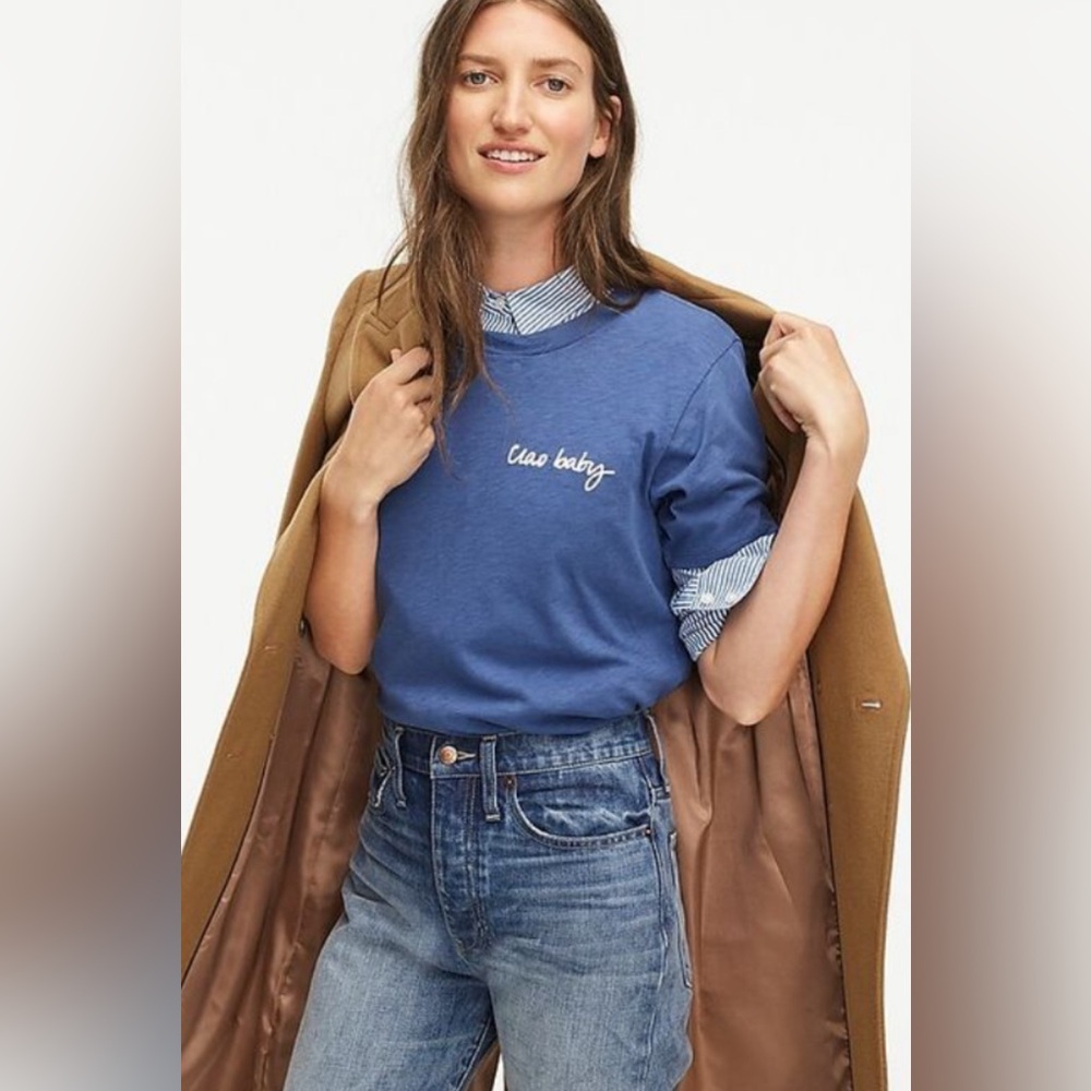 J.Crew “Ciao Baby” tee style AG839 Size XL EUC - Picture 2 of 8